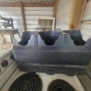 Black Plastic Planter Tray